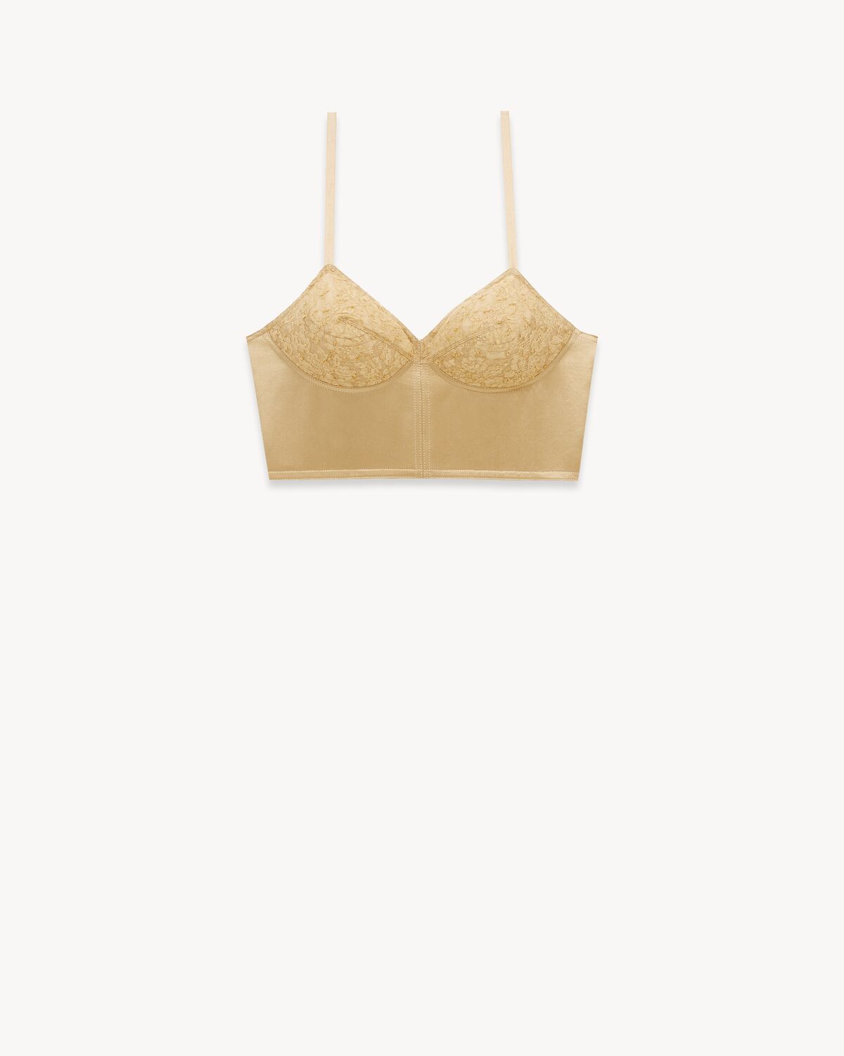 bra in cotton and silk satin