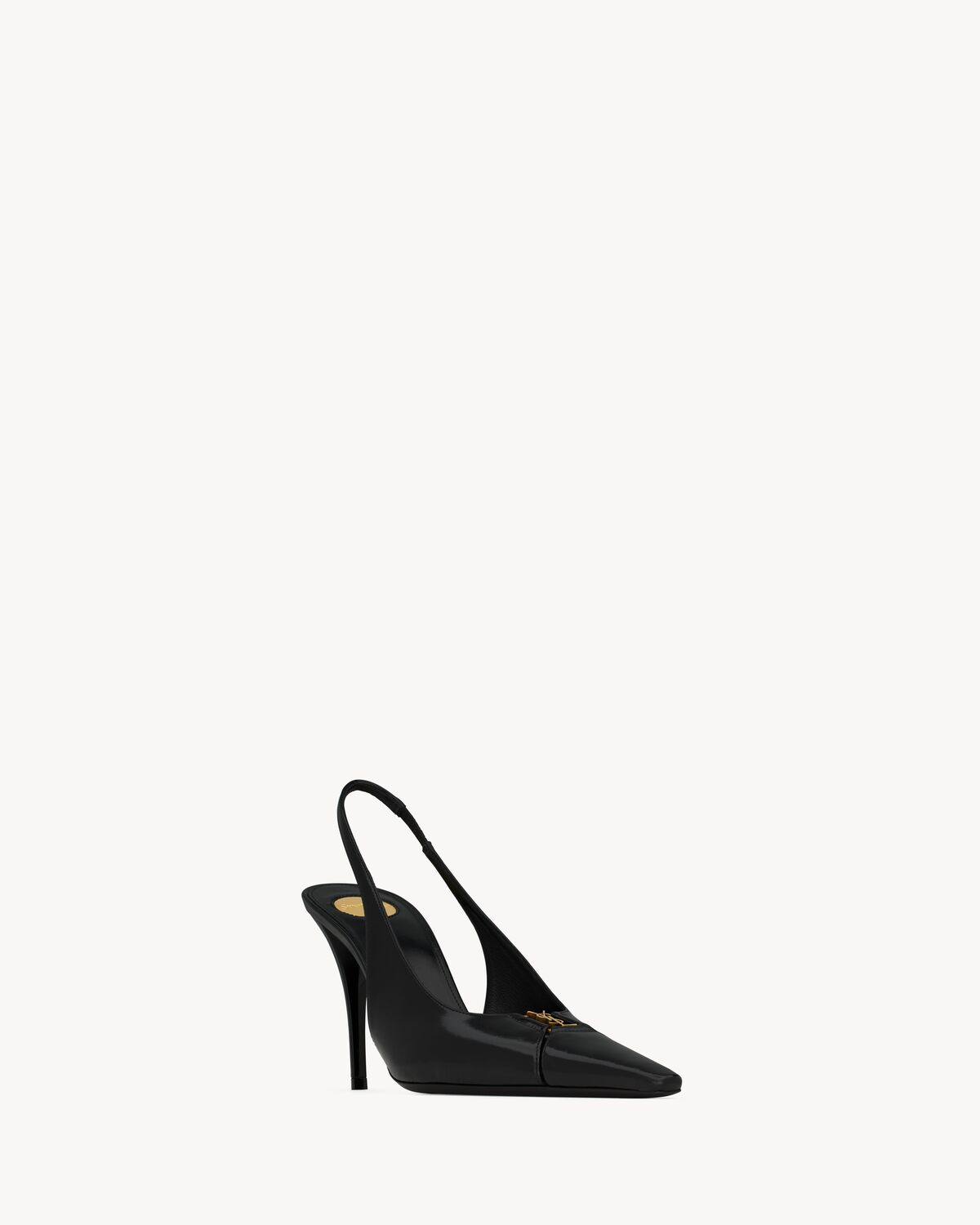 babylone breteuil slingbacks en cuir lisse