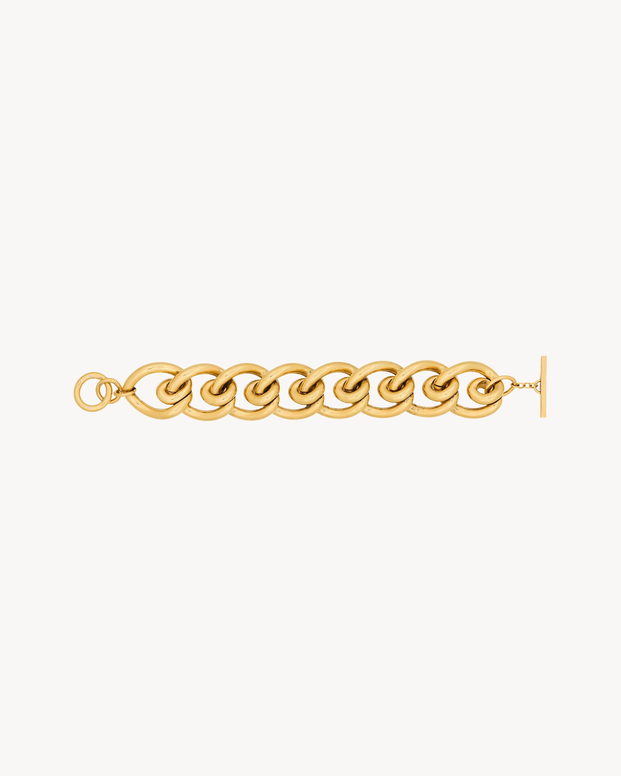 coiled chain bracelet in metal