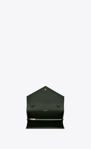 Saint Laurent Sulpice Colorblock Leather Shoulder Wallet