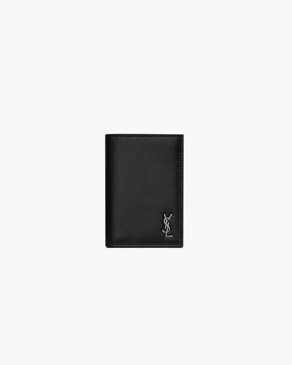 Tiny Monogram啞光皮革卡套錢包