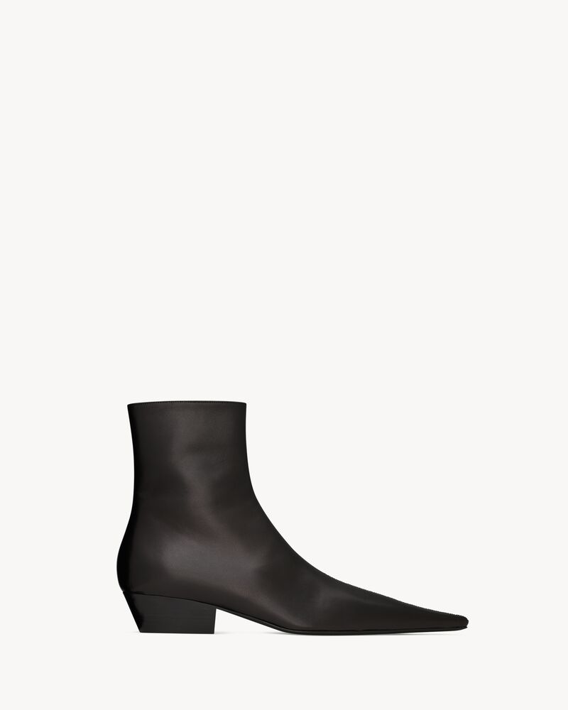 JILL bottines en cuir lisse