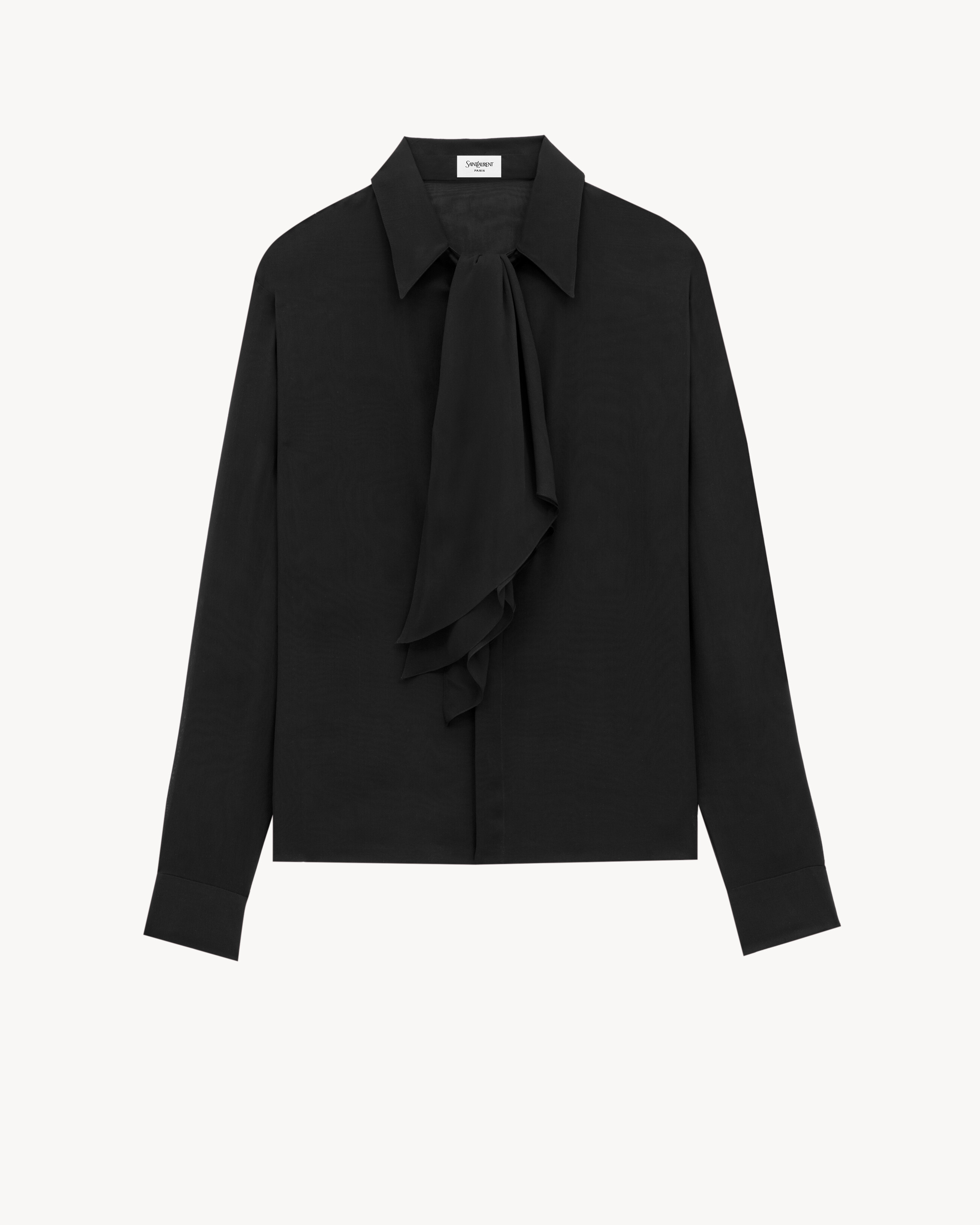 shirt in silk crepe muslin