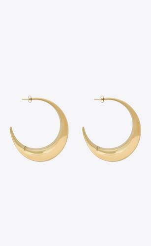 hoop earrings in metal