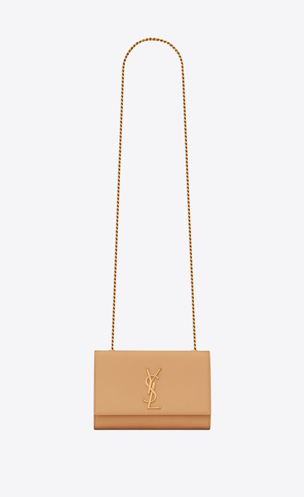 YSL Kate Small Embossed Leather Chain Sling Bag