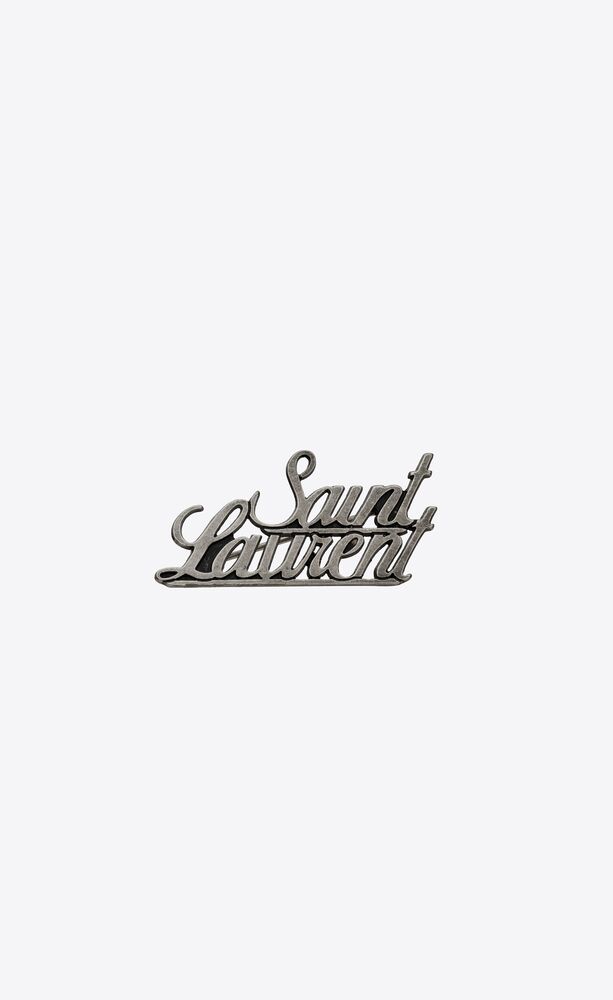 Saint Laurent金属胸针 Saint Laurent 津巴布韦 Ysl Com Saint Laurent金属胸针 Saint Laurent 津巴布韦 Ysl Com