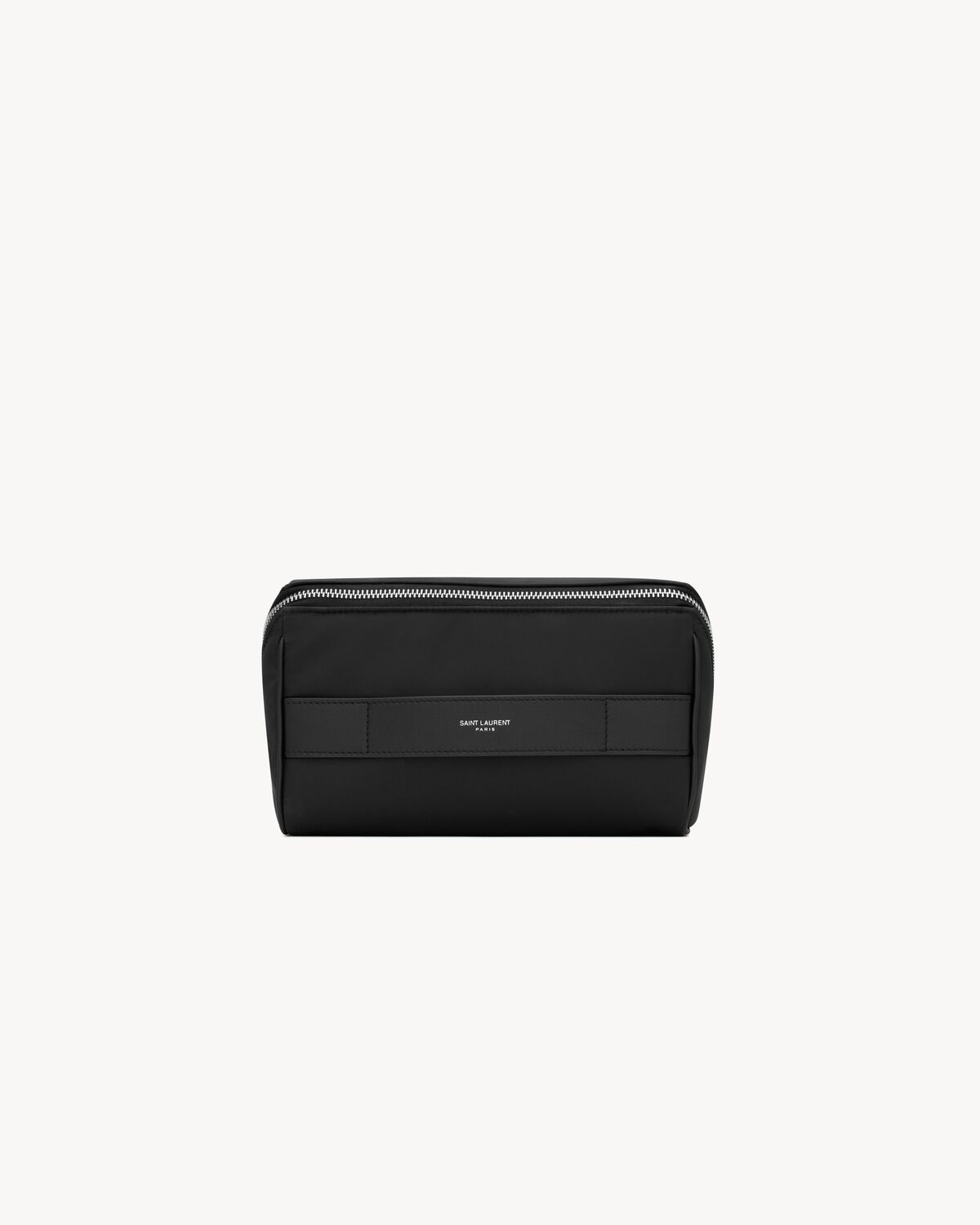 SAINT LAURENT PARIS CUBE TROUSSE EN NYLON RÉGÉNÉRÉ ECONYL®