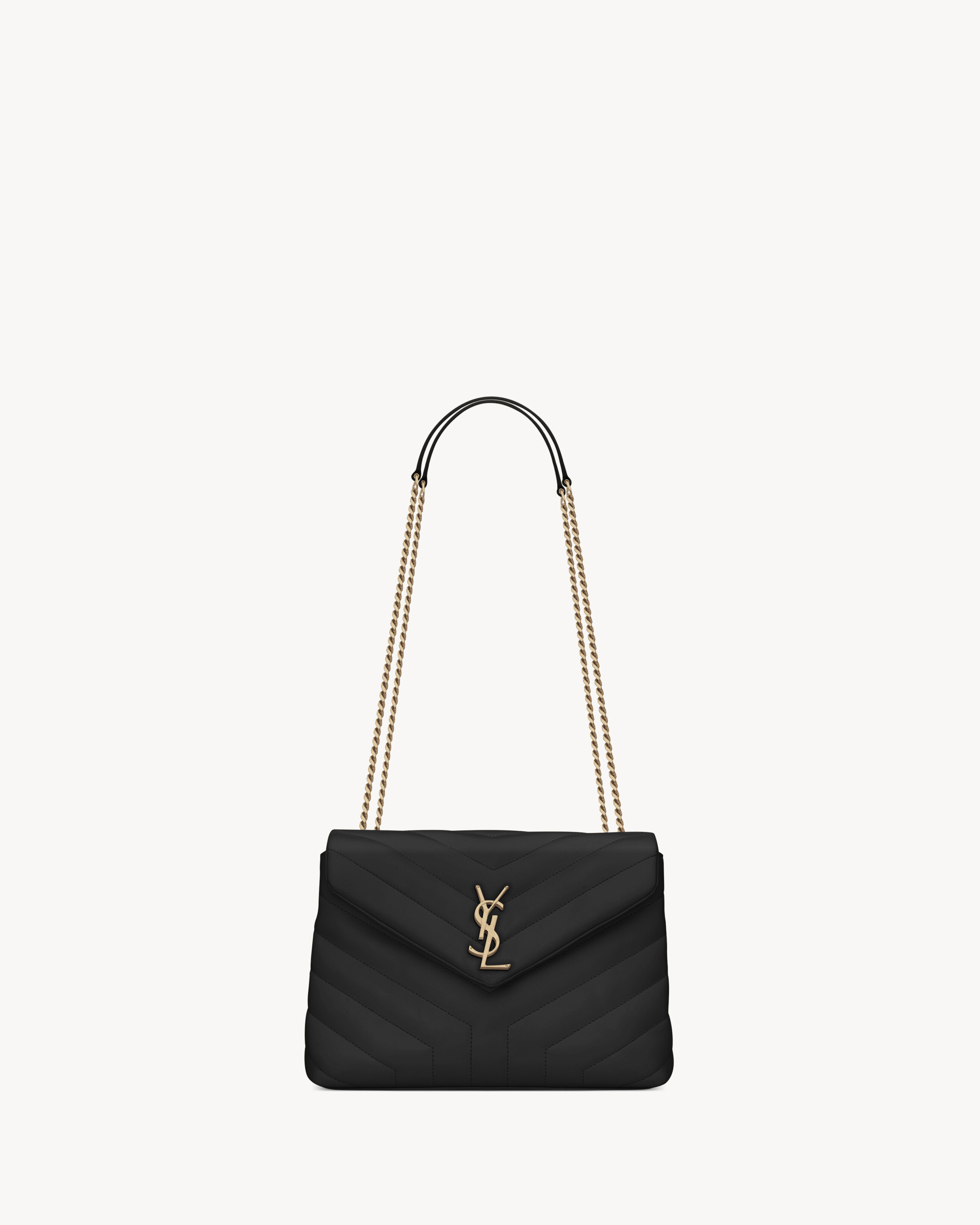 loulou small chain bag in quilted "y" leather