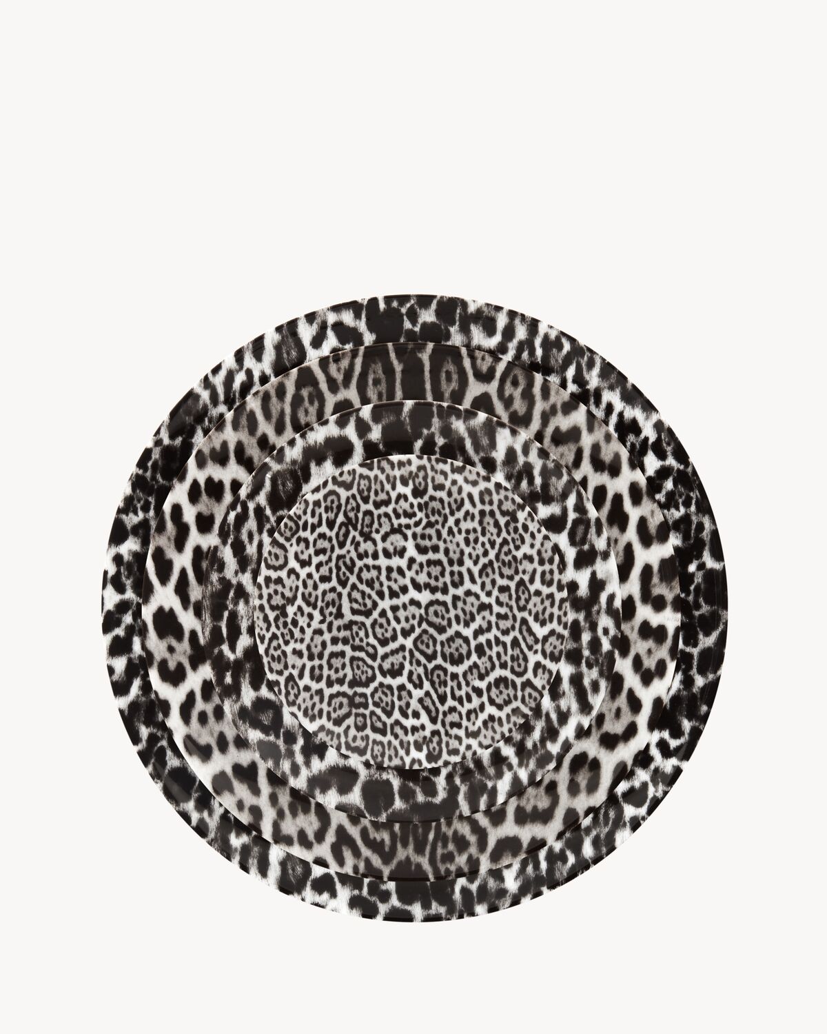 J.L COQUET LEOPARD PLATES