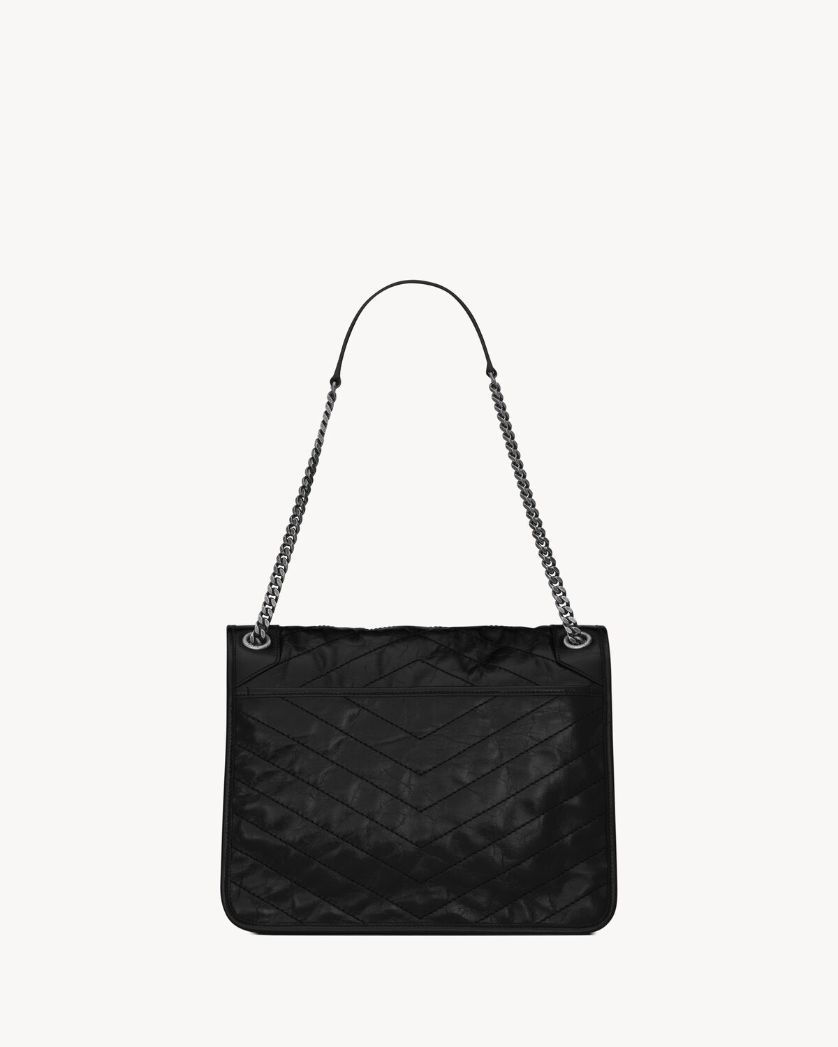 생로랑 빈티지 가죽 니키 라지 숄더백 6331570EN041000