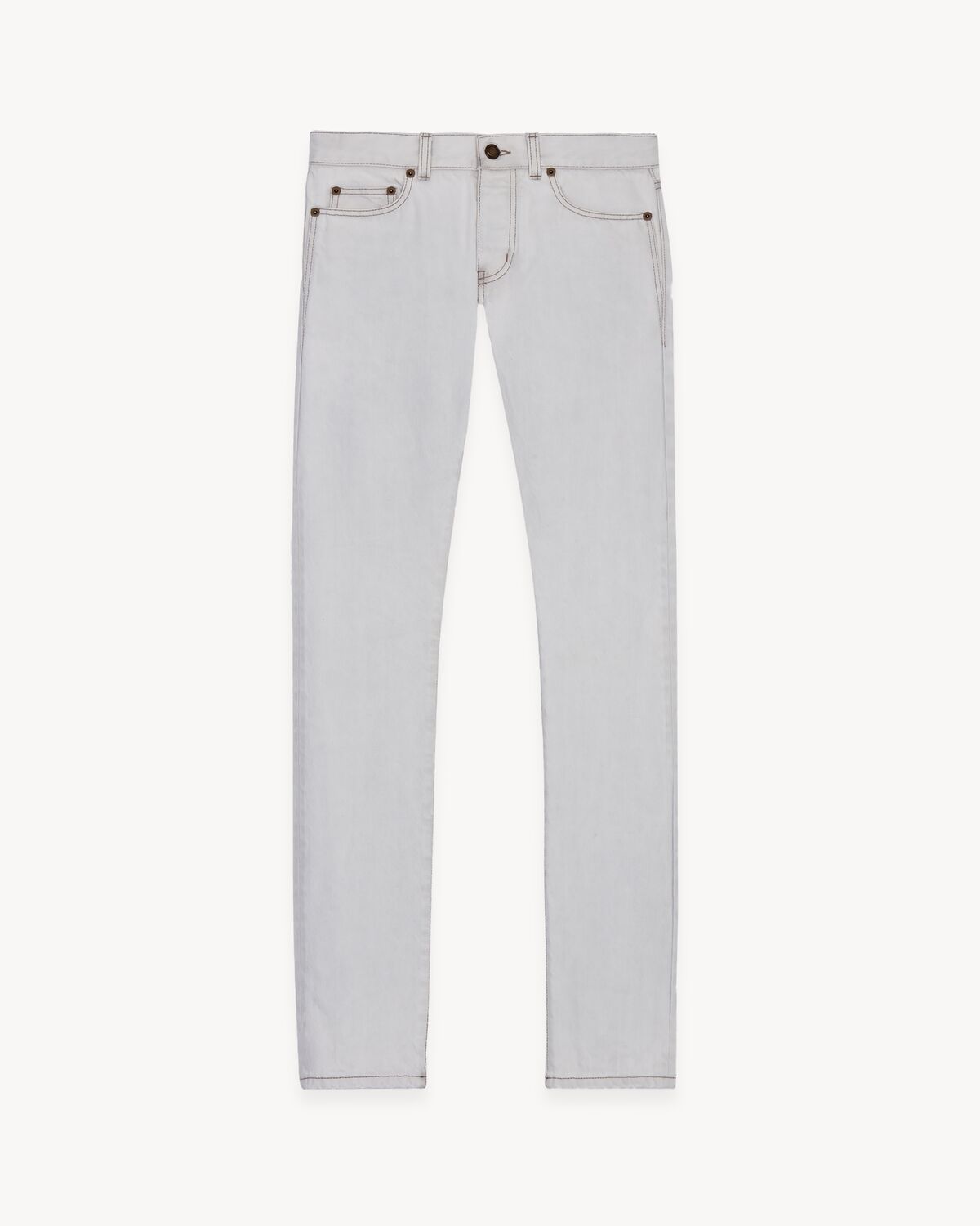 Slim-Fit Jeans in Grey Off-White denim