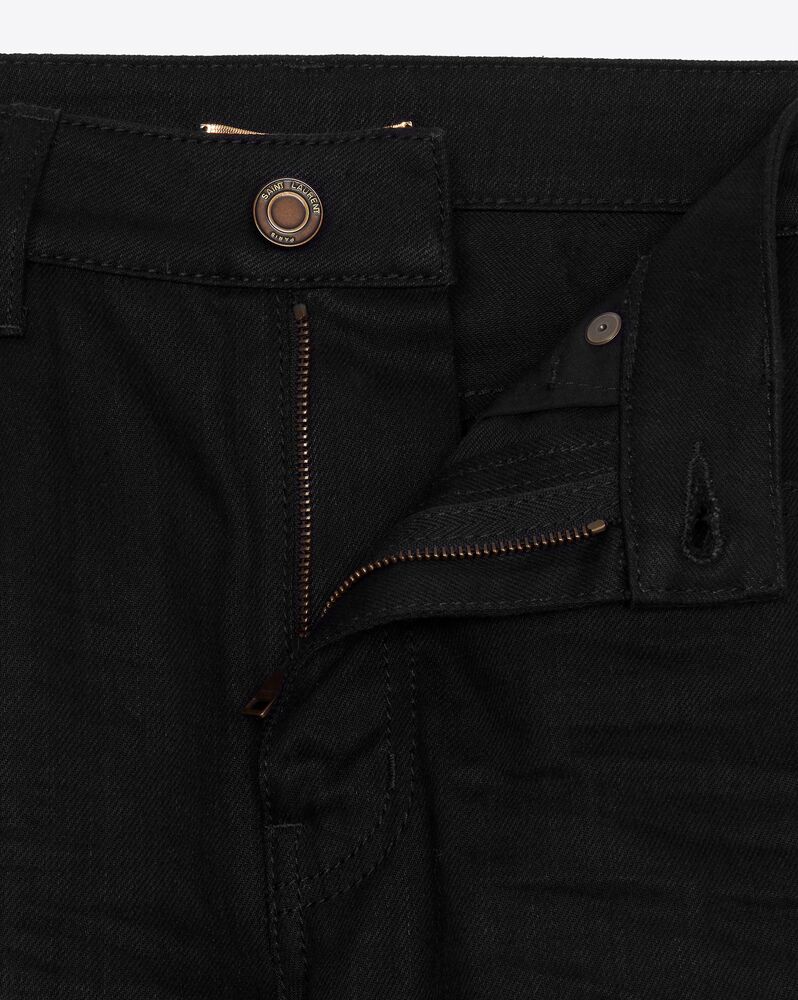 skinny-fit jeans in used black denim | Saint Laurent | YSL.com