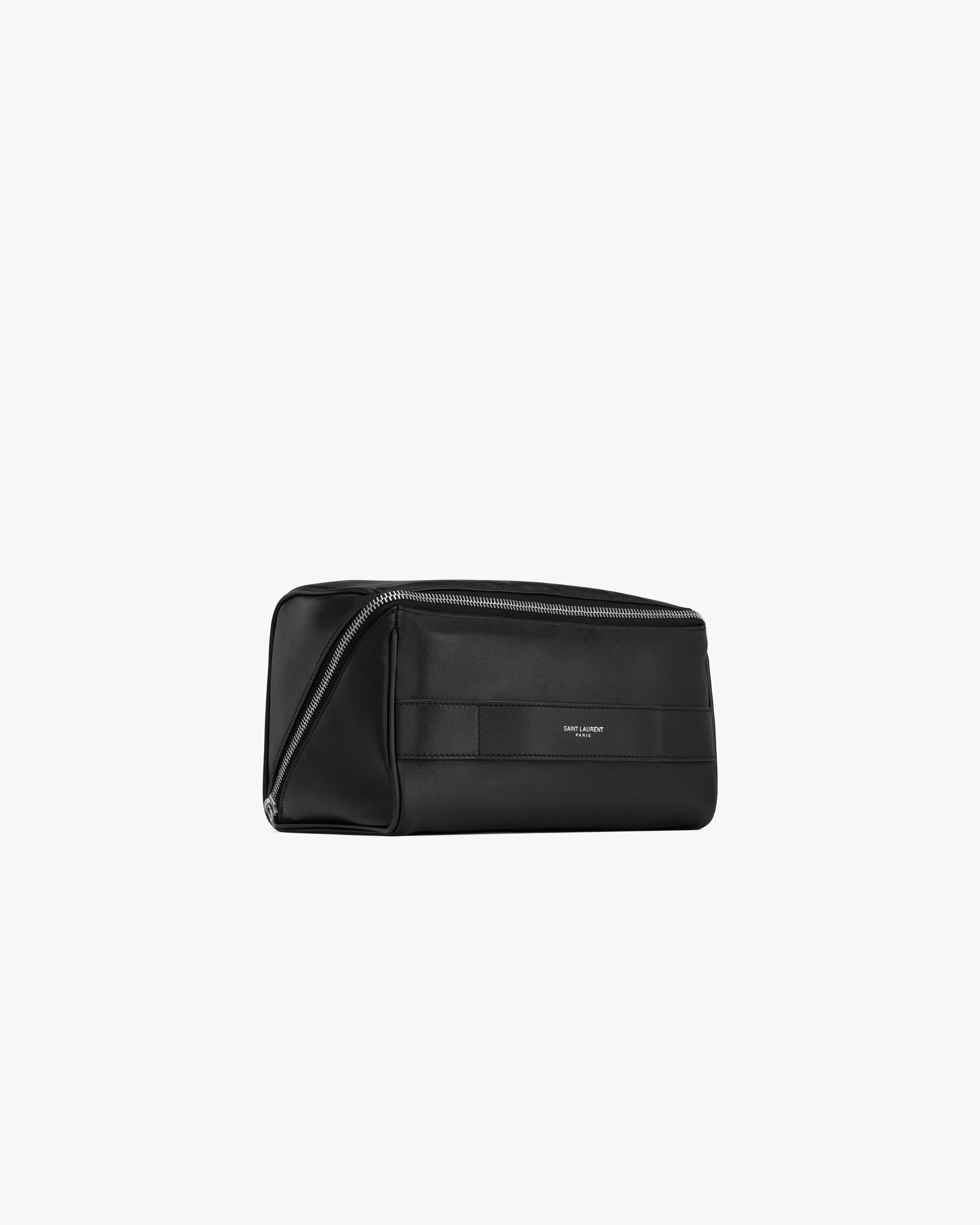 ESTUCHE DE CUBO SAINT LAURENT PARIS DE PIEL DE CORDERO