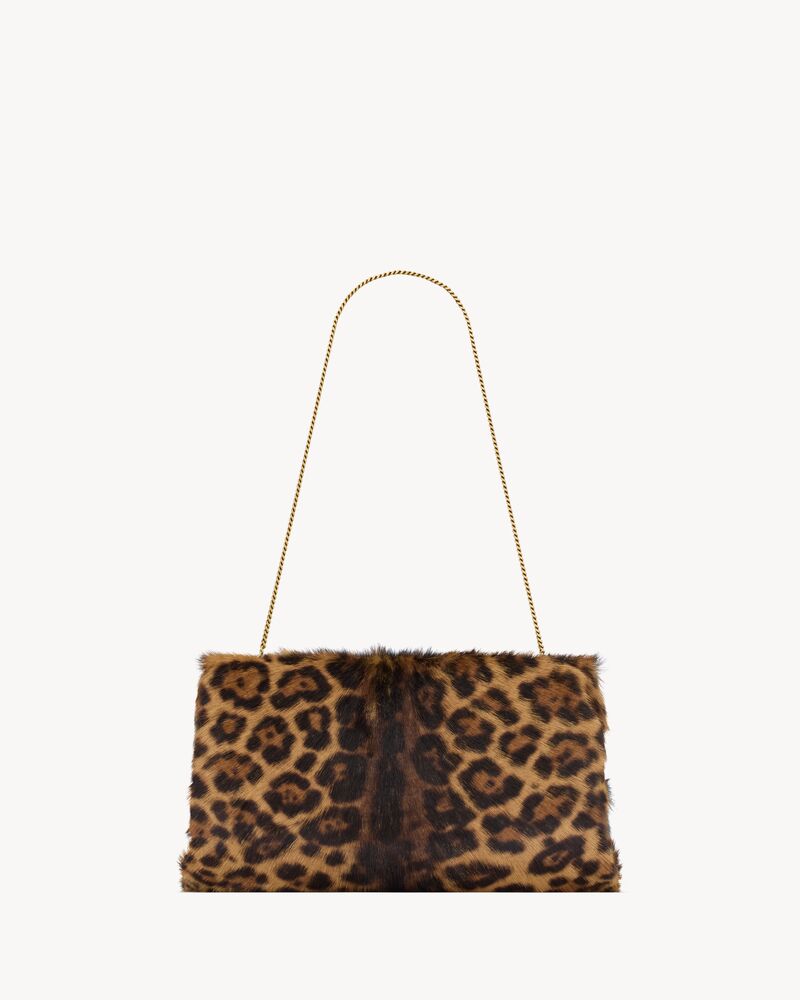 SAINT LAURENT CLUTCH large in pony hair leather