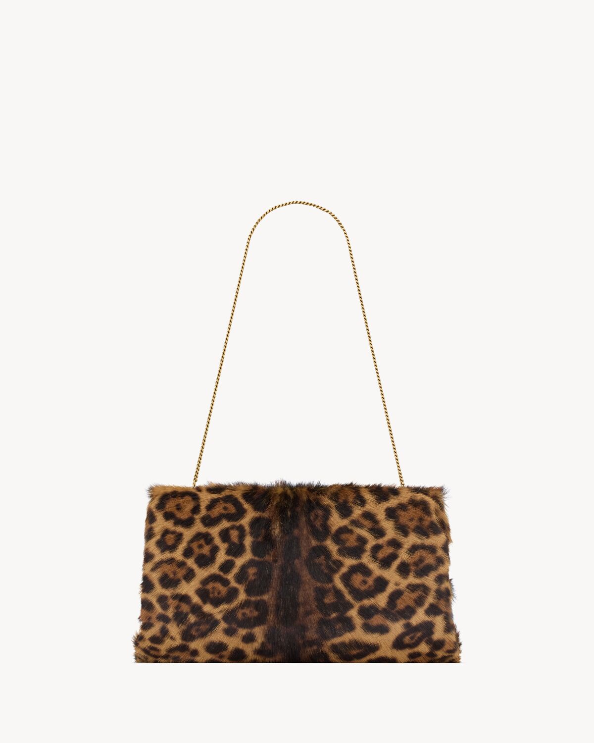 saint laurent clutch large in pony hair leather