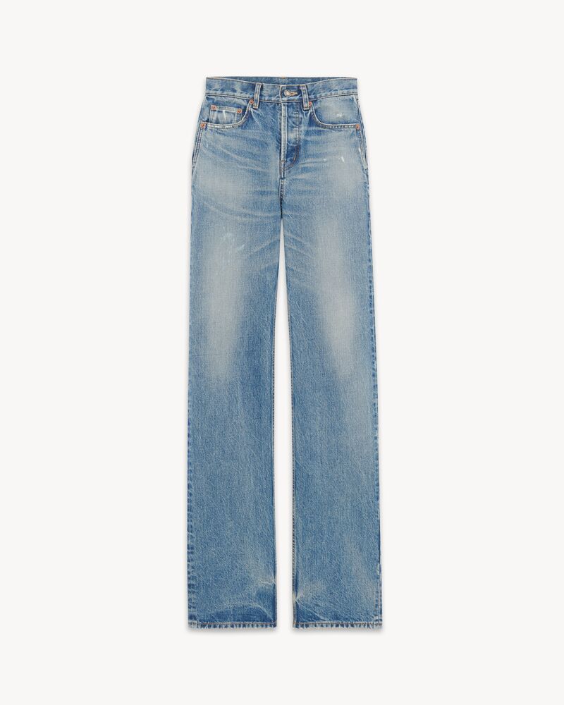Lange, gerade Jeans aus Denim in Charlotte Blue