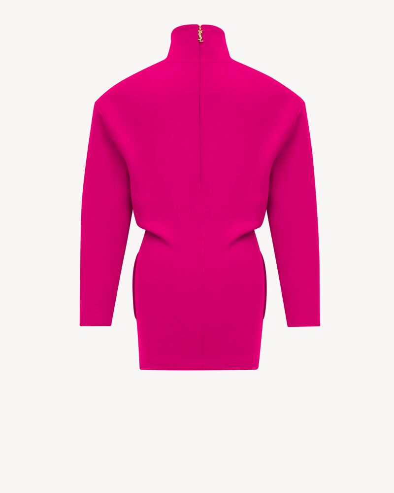 boxy dress in double-face knit