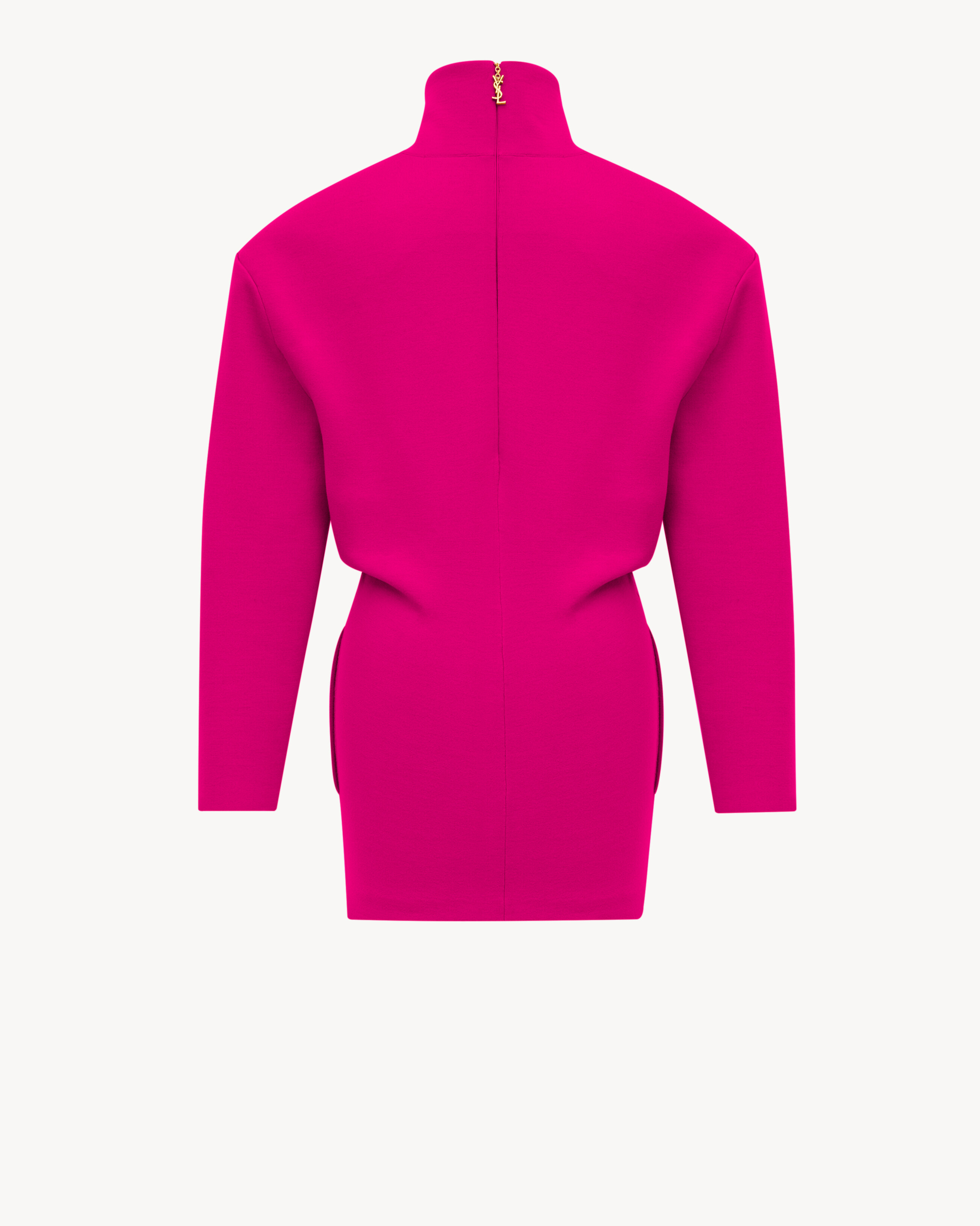 boxy dress in double-face knit