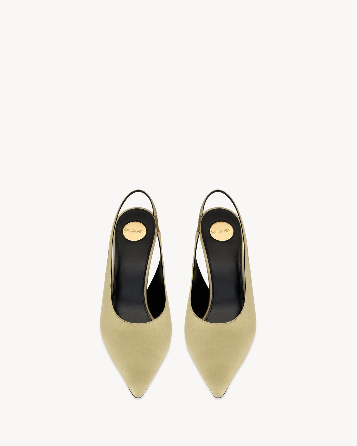 L'ENTRACTE Slingback-Pumps aus Satin-Crêpe