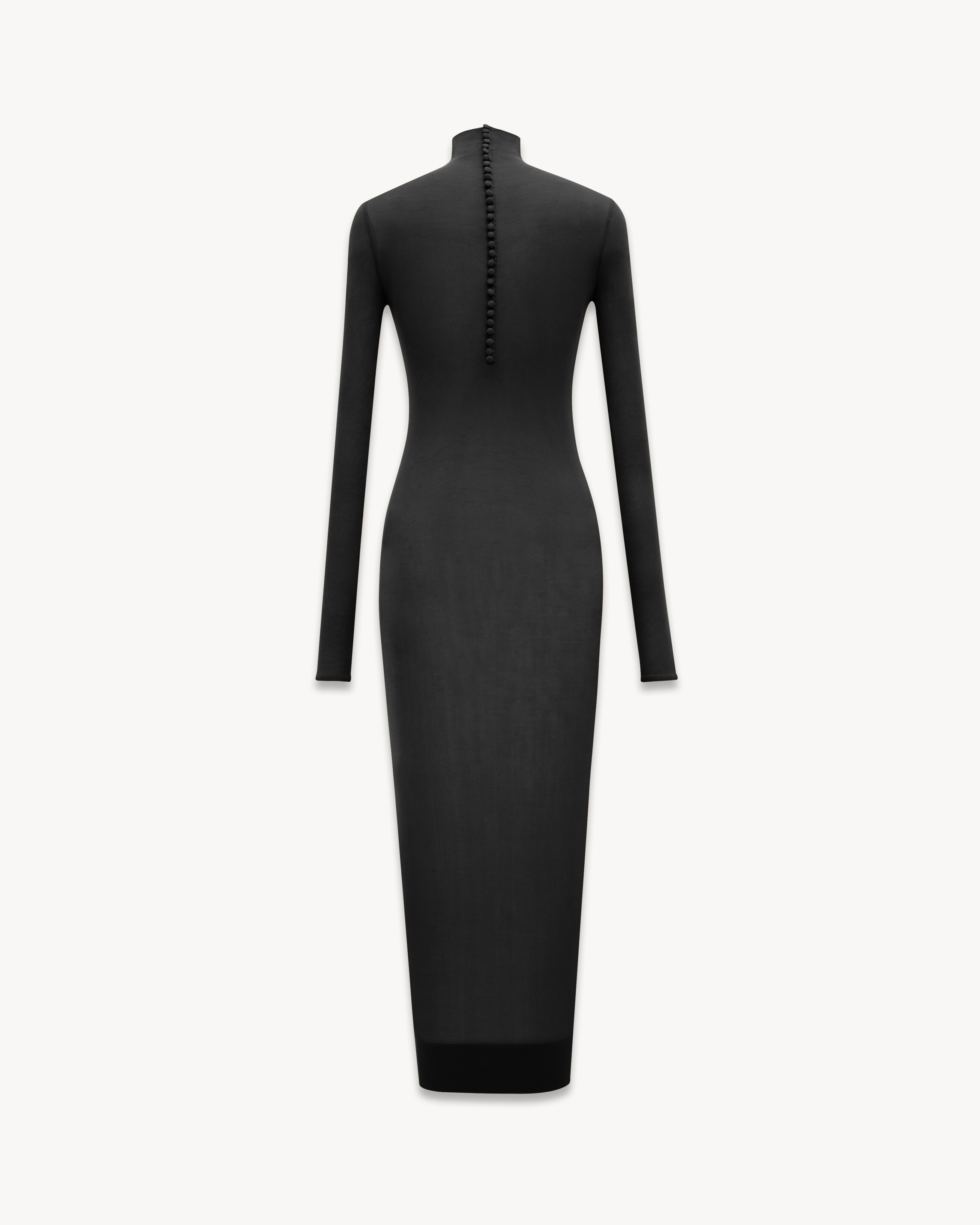 turtleneck dress in stretch jersey