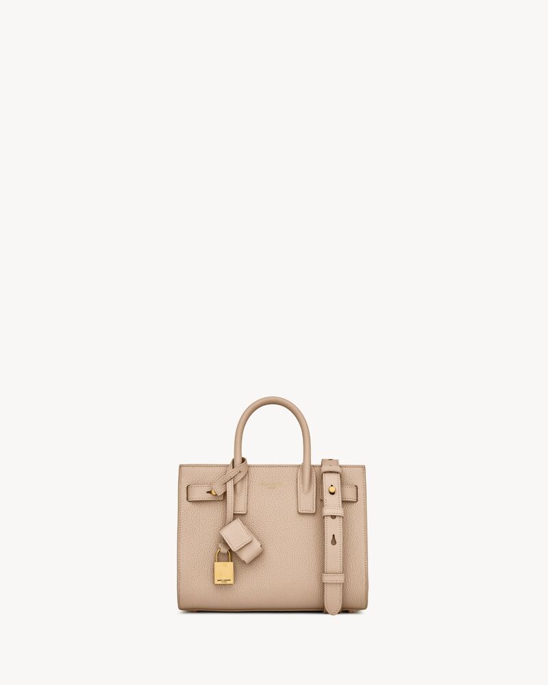 SAC DE JOUR SOUPLE EN CUIR GRAINÉ - NANO