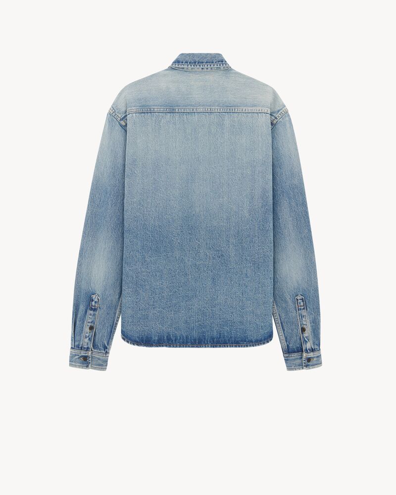 Cassandre overshirt in Trouville Beach Blue Denim