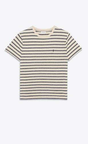 striped monogram t-shirt in jersey