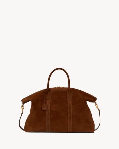 ボストンバッグ Saint Laurent Bowling Bag Saint Laurent Giant Bowling Bag in Crocodile-Embossed