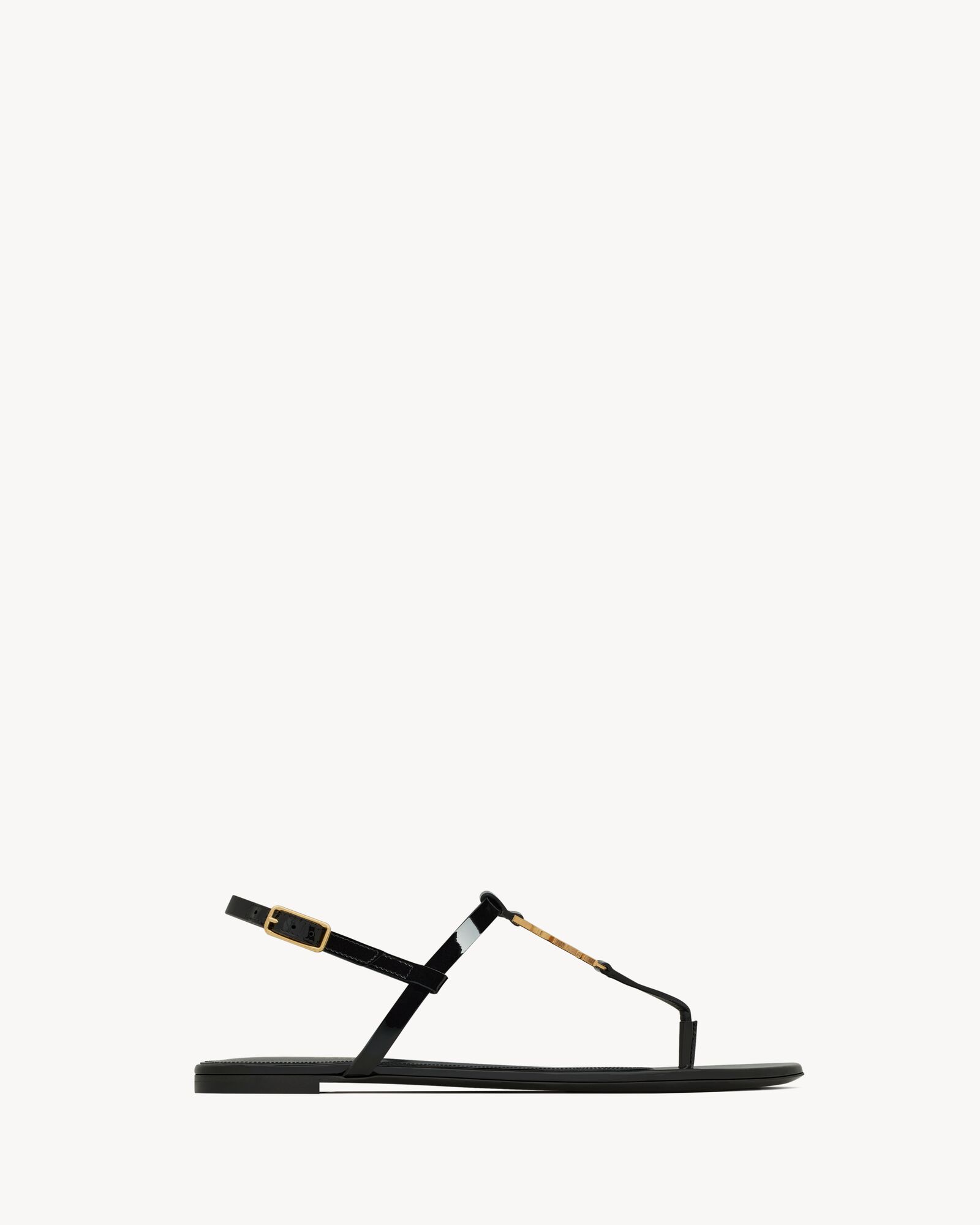 saint laurent cassandra sandals flat