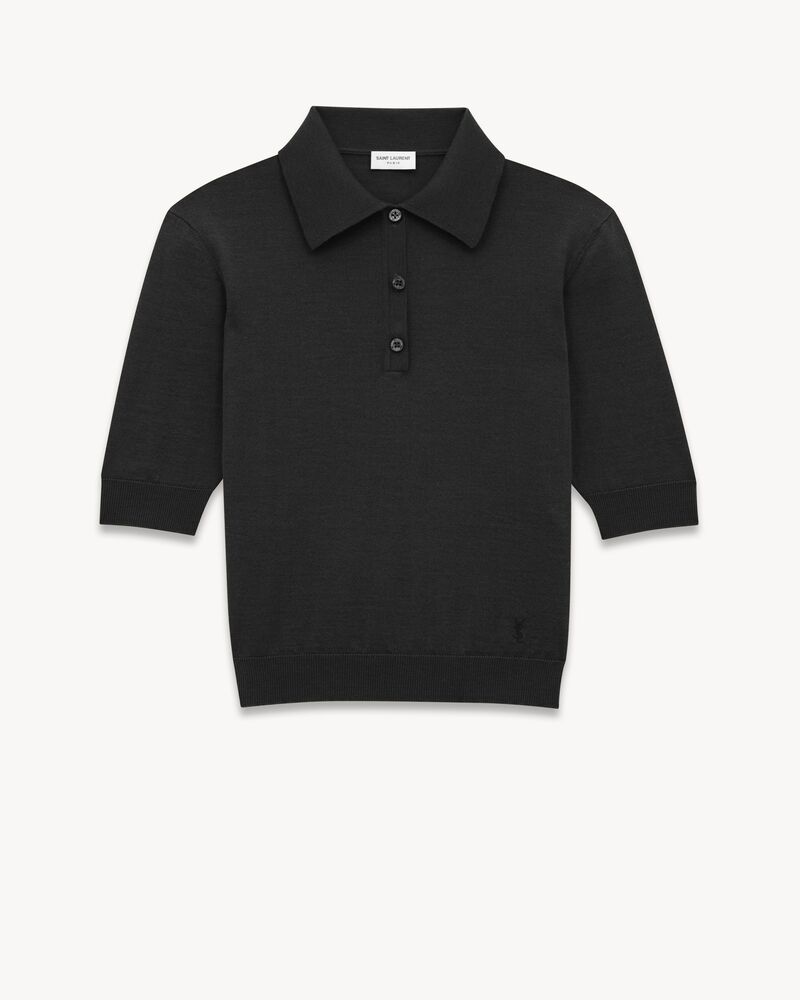 CASSANDRE polo shirt in cashmere, wool, and silk