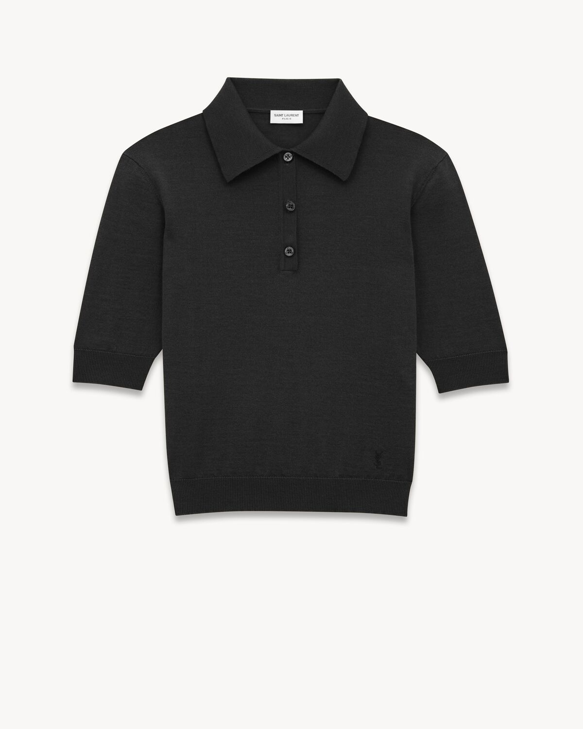 polo shirt cassandre in cashmere, wool, and silk