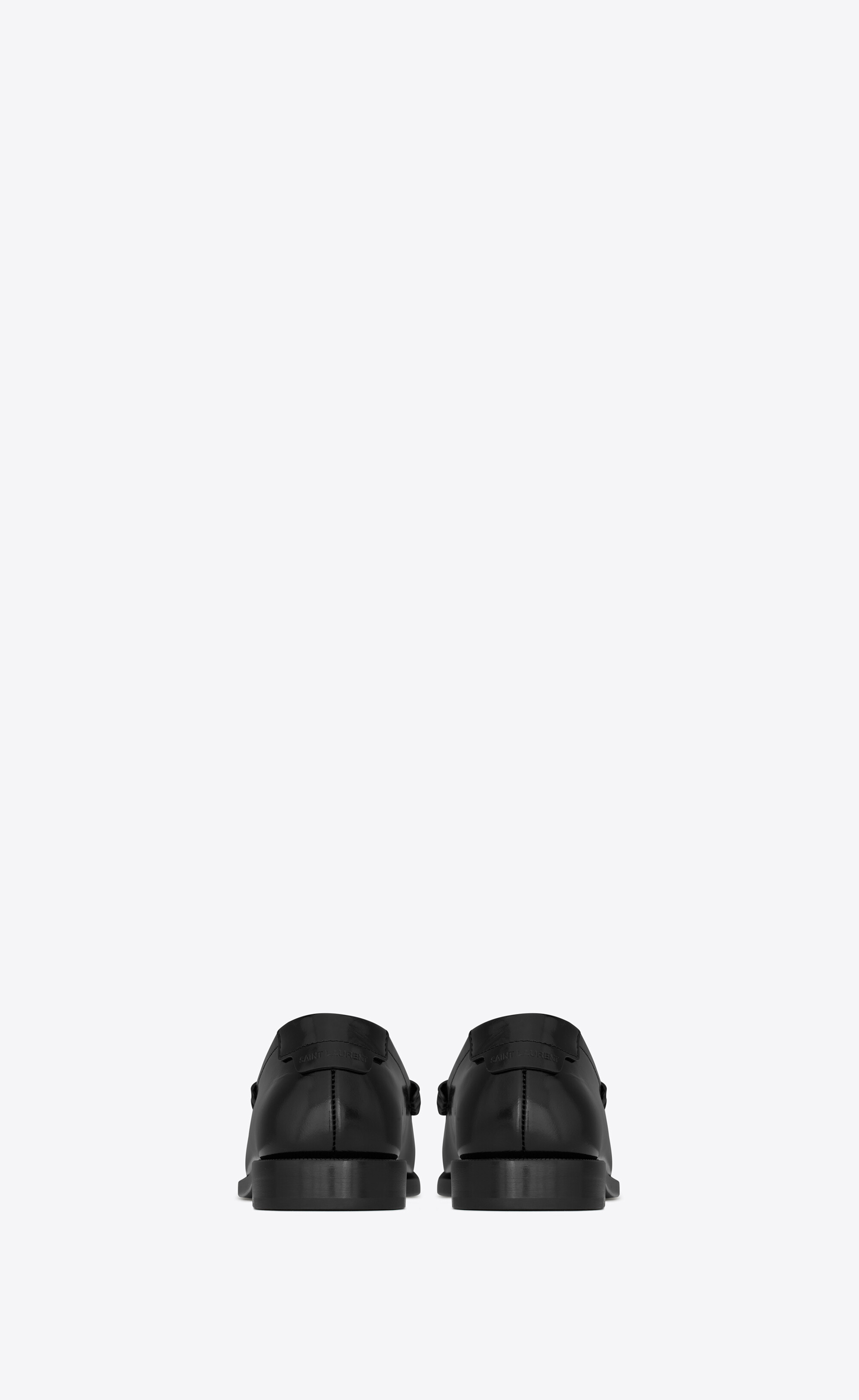 LE LOAFER classic penny slippers in glazed leather