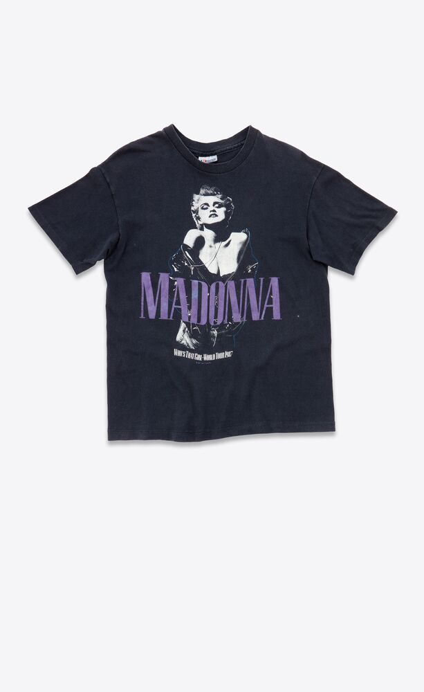 MADONNA 1987 T-SHIRT IN COTTON in Black | Saint Laurent | YSL PT