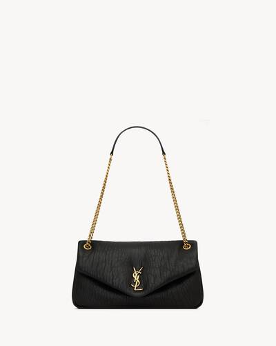 CALYPSO medium in grained lambskin in Black | Saint Laurent | YSL