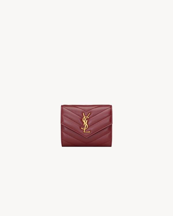 CASSANDRE MATELASSE multi fold wallet in lambskin Saint Laurent YSL