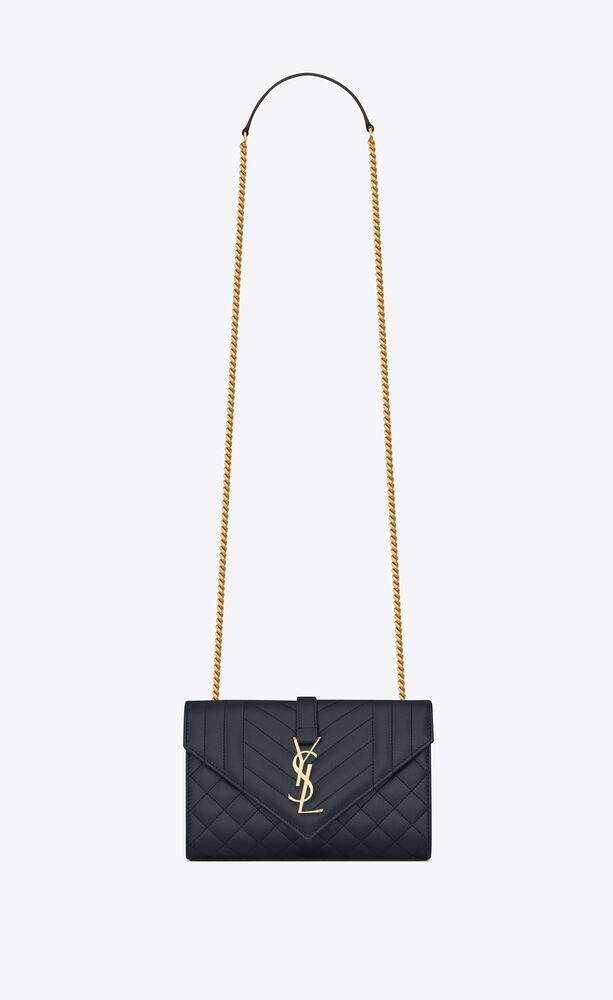 Envelope Small Bag In Mix Matelasse Grain De Poudre Embossed Leather Saint Laurent United States Ysl Com