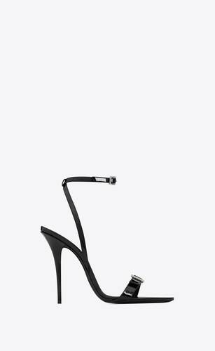claude sandals in patent leather