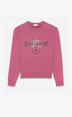 "university of saint laurent" sweatshirt