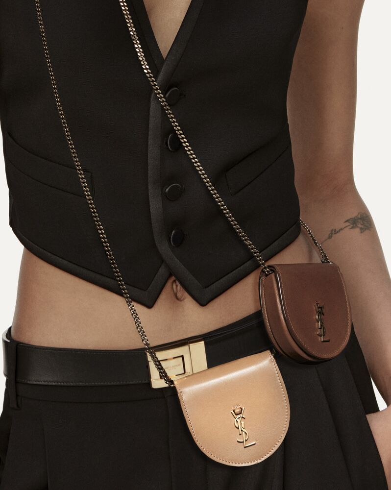 le k baby satchel in smooth leather