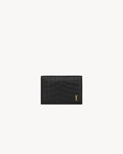 極美品✨サンローラン カードケース YSL カサンドラ キャビアスキン 黒 サンローラン SAINT LAURENT カードケース フラグメントケース