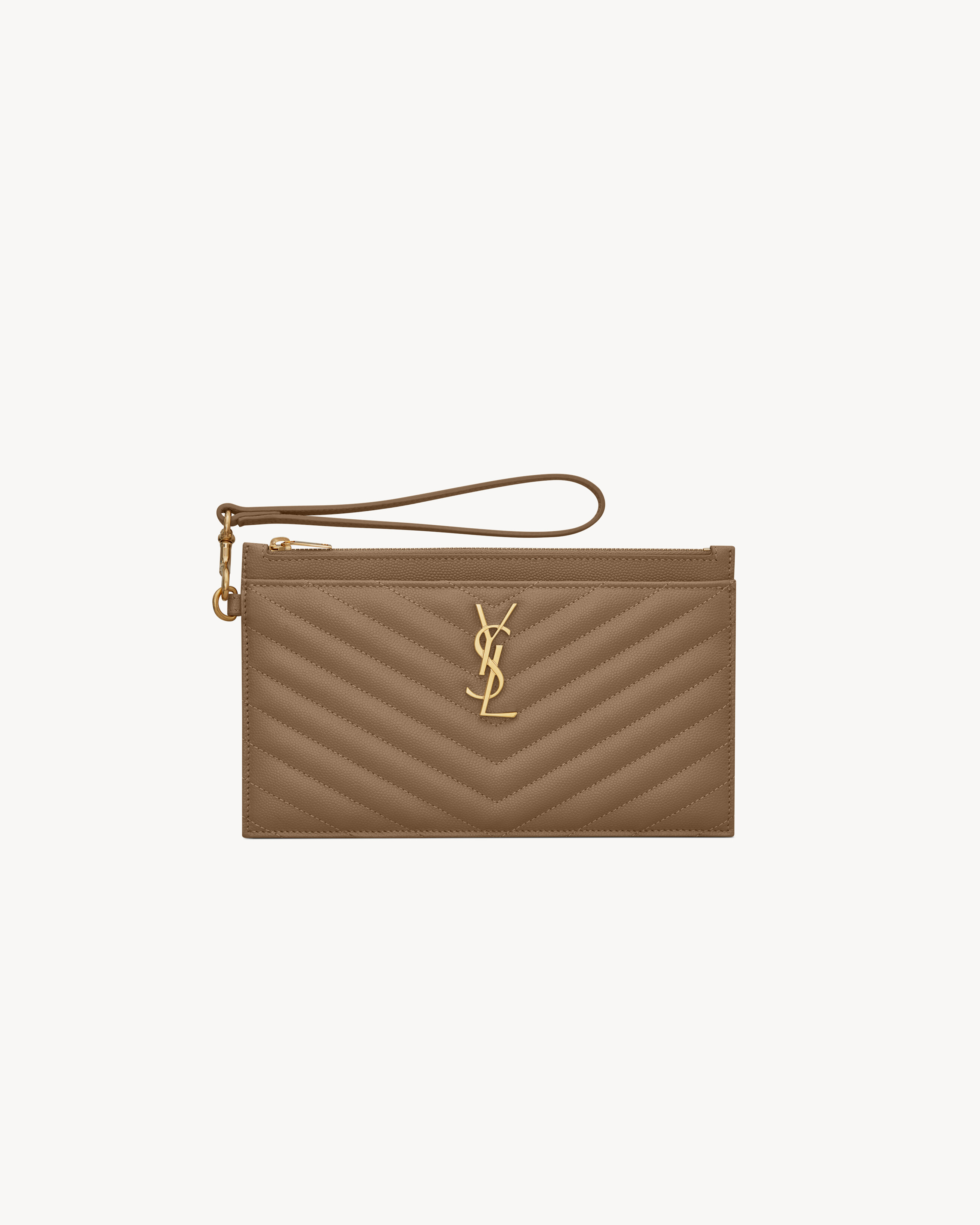 YSL CASSANDRE SAINT LAURENT MATELASSÉ LARGE BILL POUCH, Women's