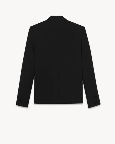 jacket in wool gabardine 