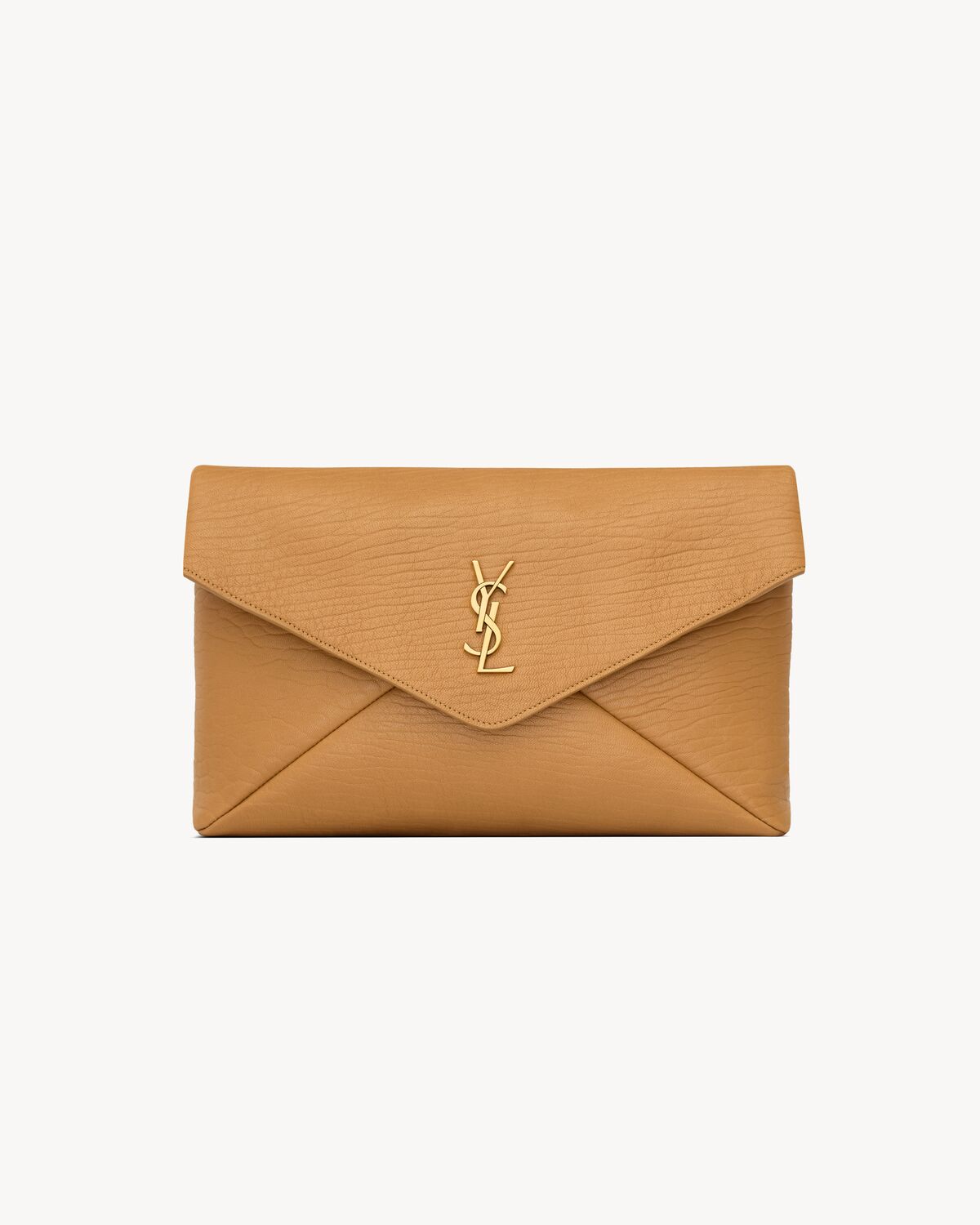 CASSANDRE grande pochette enveloppe en cuir d’agneau