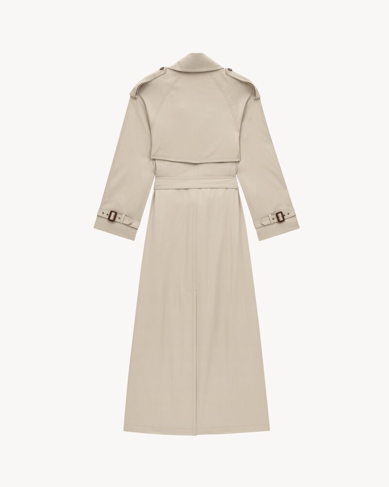 trench coat in cotton twill