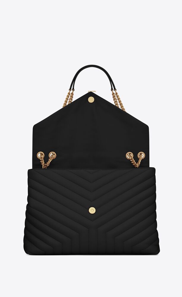 YSL Black Loulou Puffer Large Flap Chain Bag – The Closet