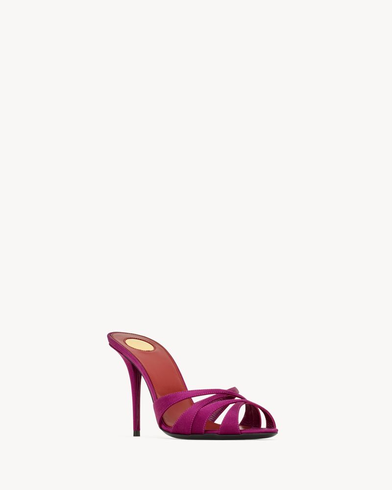 CHANDELLE mules in satin crepe