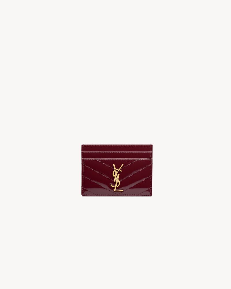 CASSANDRE MATELASSÉ card case in patent leather