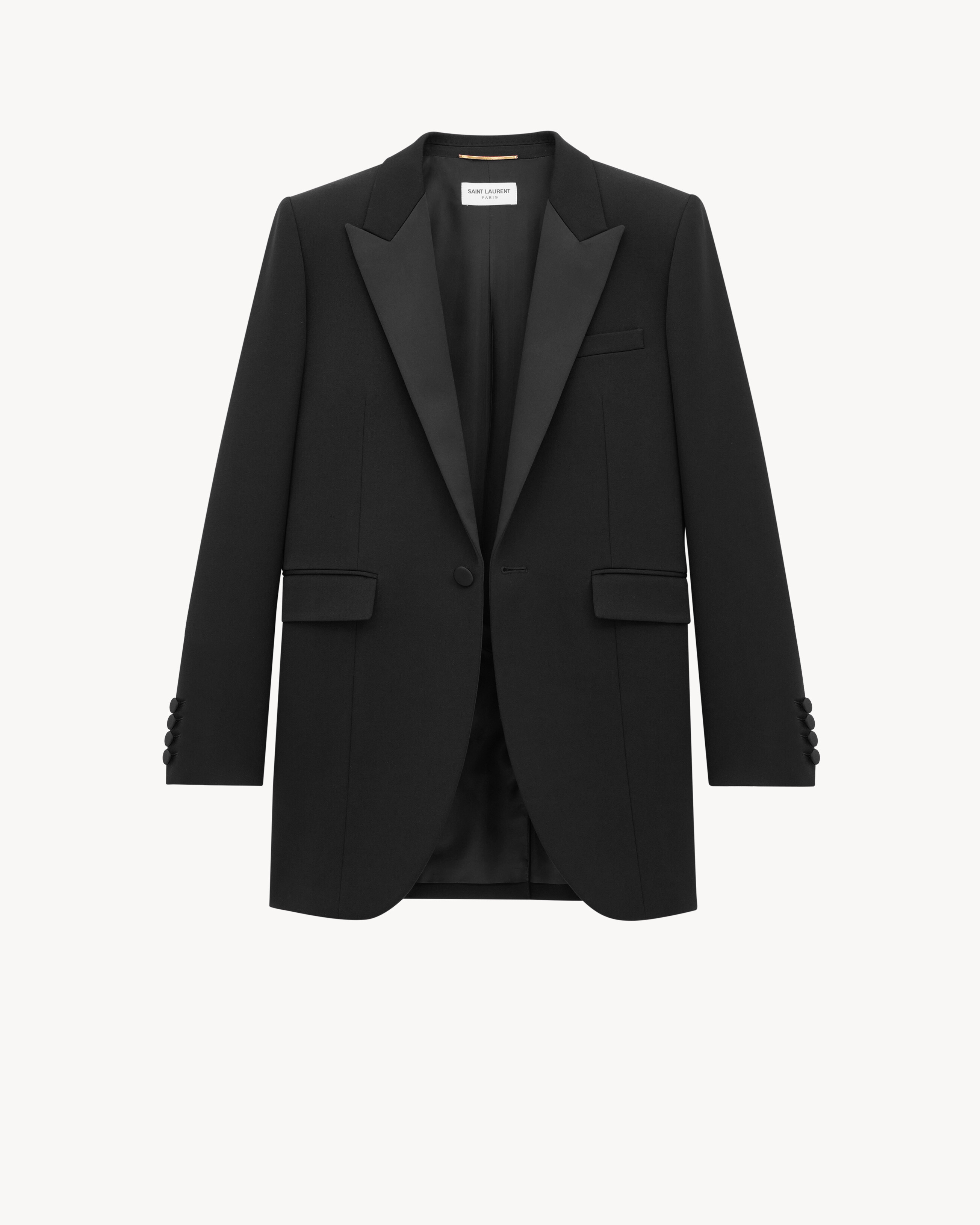 tuxedo jacket in GRAIN DE POUDRE