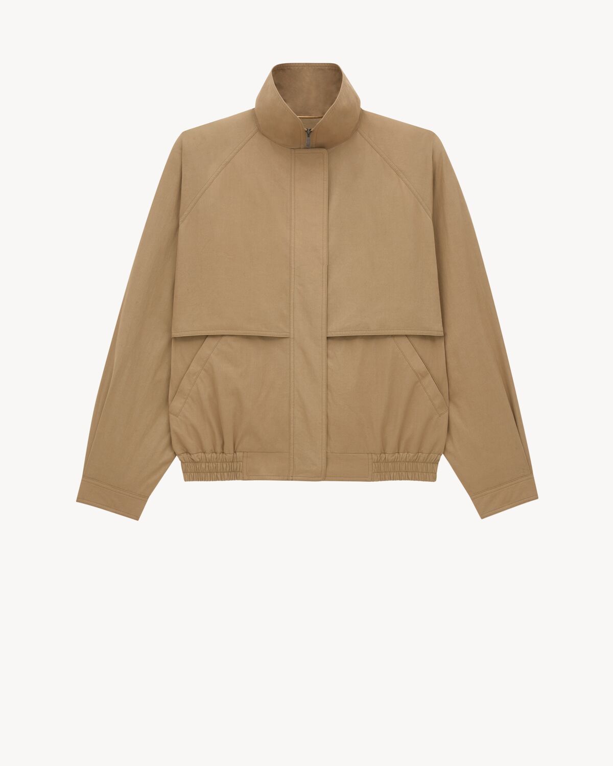 jacket in cotton canvas