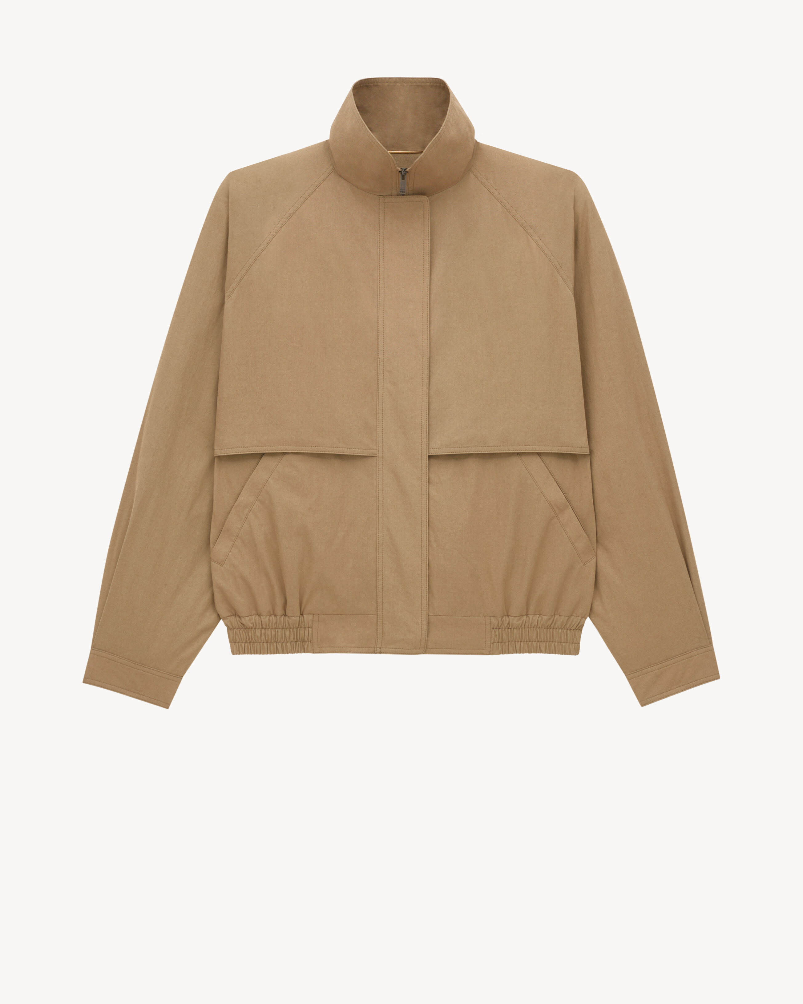 jacket in cotton canvas